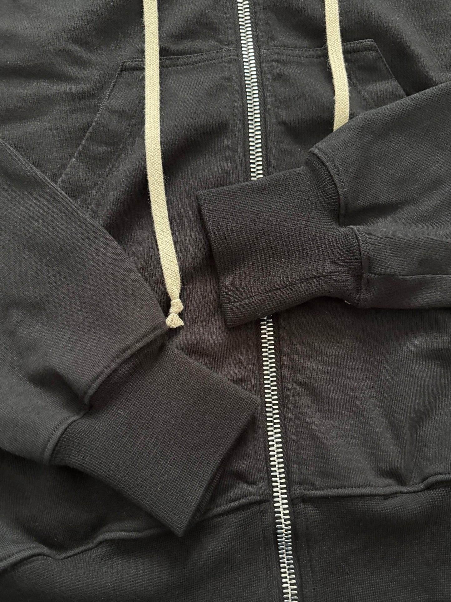 SS21 Rick Owens DRKSHDW Black Jason Zip Up Hoodie