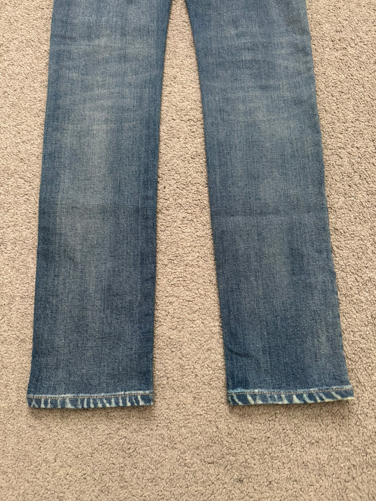 FW16 Saint Laurent by Hedi Slimane Light Washed D02 Denim Jeans