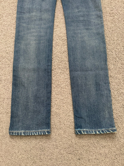 FW16 Saint Laurent by Hedi Slimane Light Washed D02 Denim Jeans