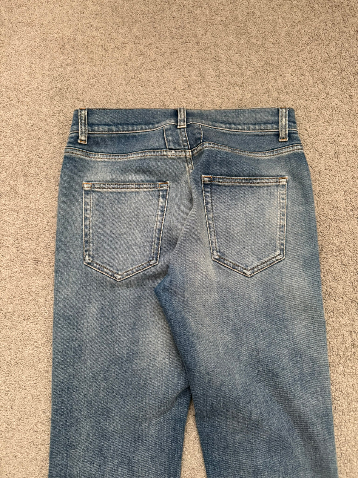 FW16 Saint Laurent by Hedi Slimane Light Washed D02 Denim Jeans