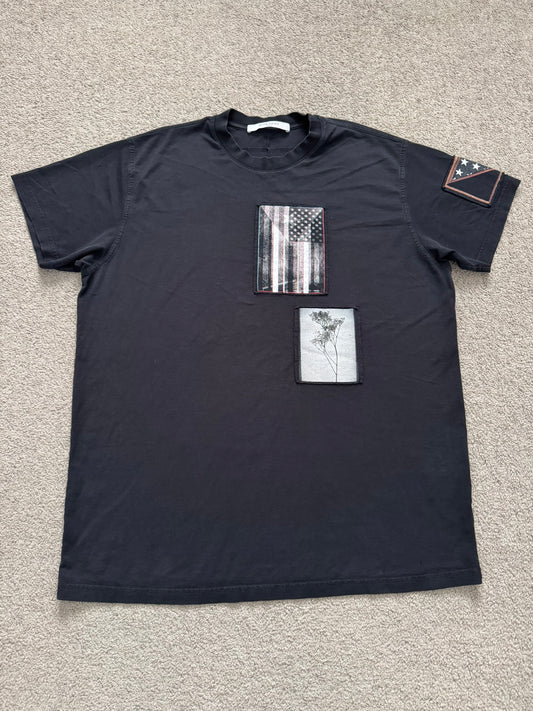 FW16 Givenchy by Riccardo Tisci Patch Flag T Shirt