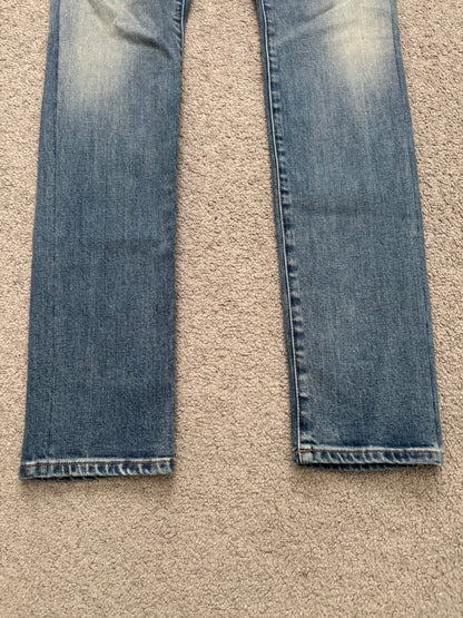 FW16 Saint Laurent by Hedi Slimane Light Washed D02 Denim Jeans