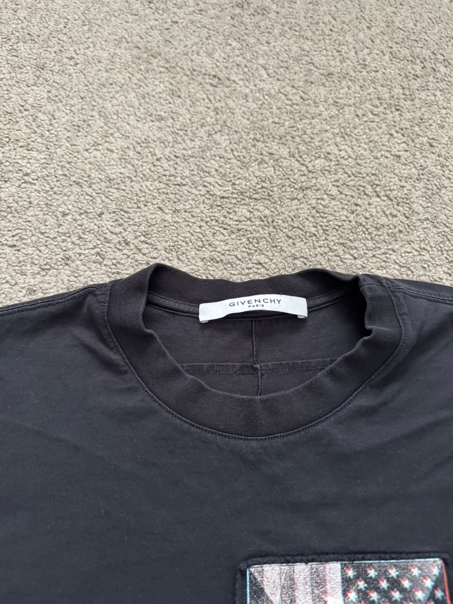 FW16 Givenchy by Riccardo Tisci Patch Flag T Shirt