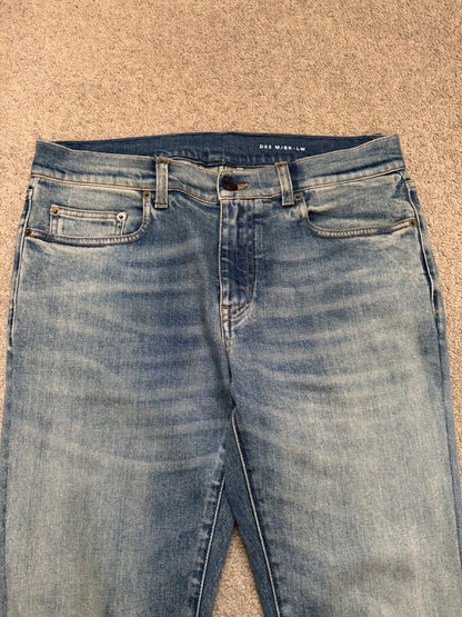 FW16 Saint Laurent by Hedi Slimane Light Washed D02 Denim Jeans