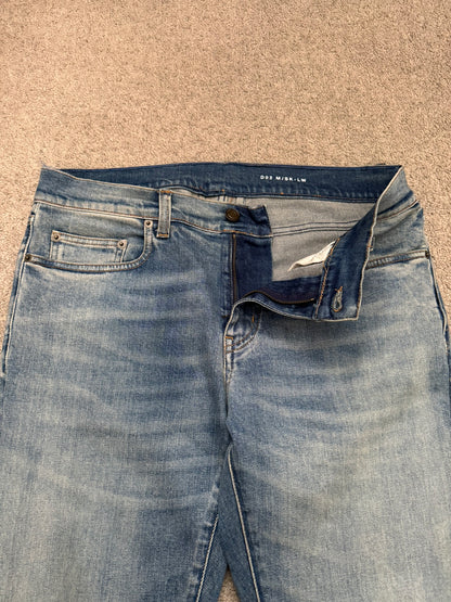 FW16 Saint Laurent by Hedi Slimane Light Washed D02 Denim Jeans