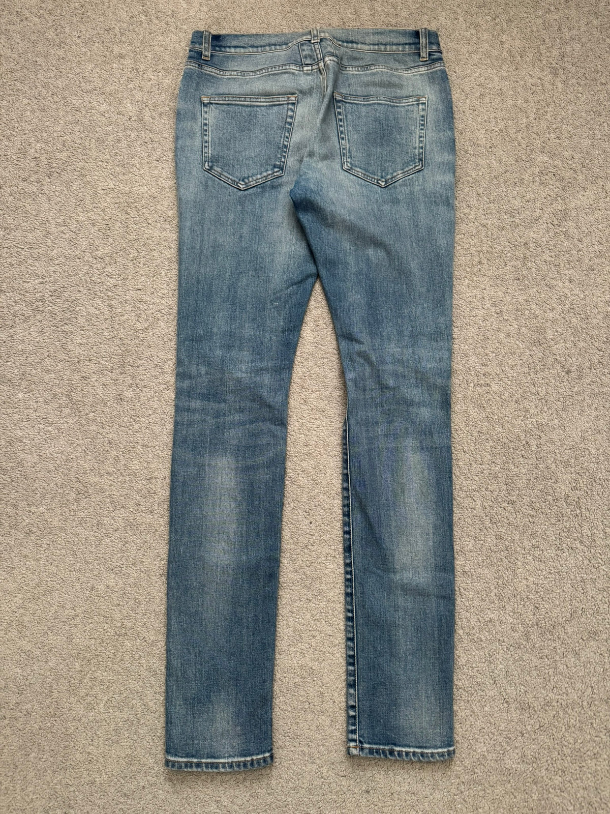 FW16 Saint Laurent by Hedi Slimane Light Washed D02 Denim Jeans
