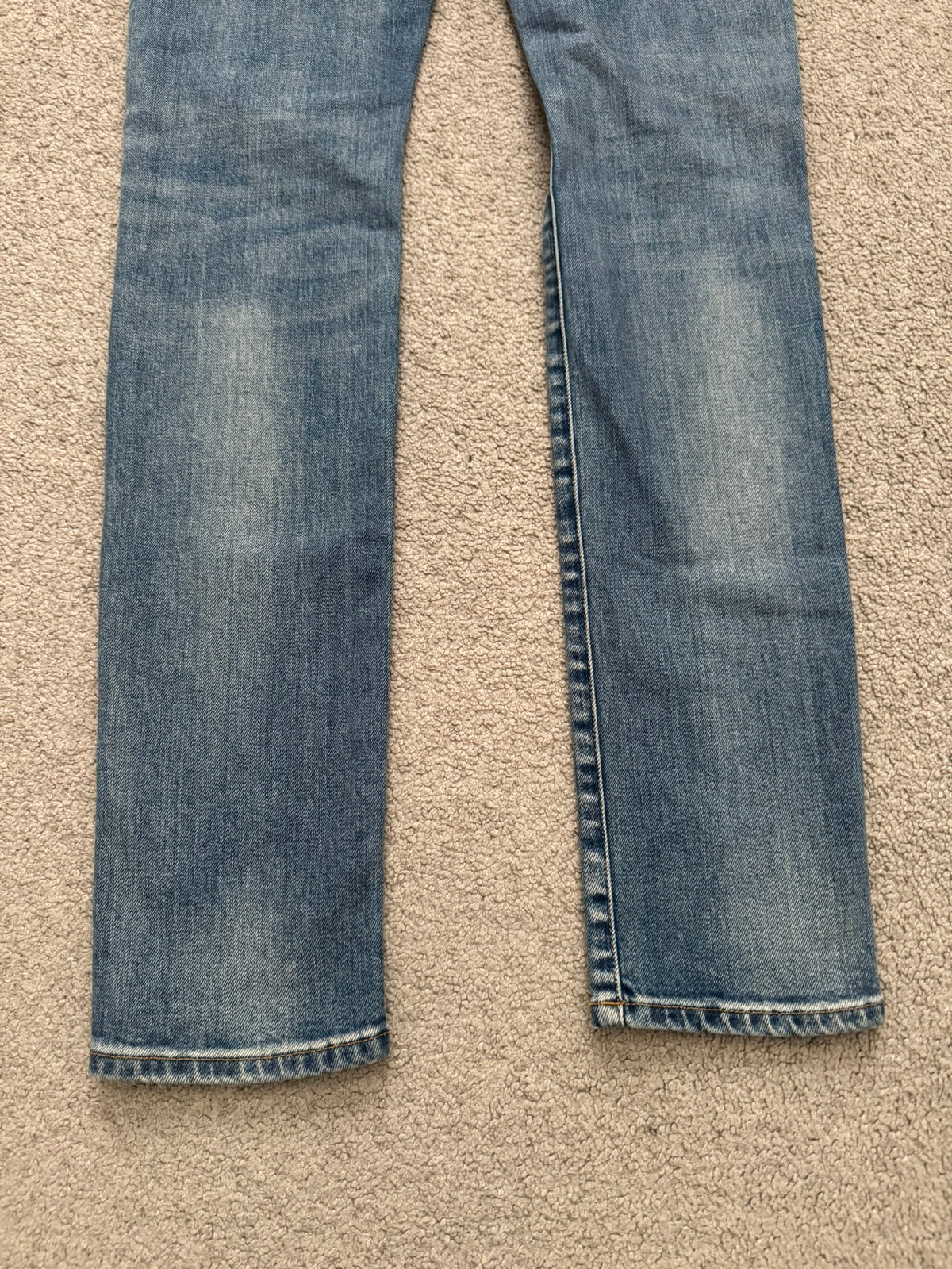 FW16 Saint Laurent by Hedi Slimane Light Washed D02 Denim Jeans