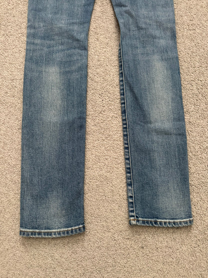 FW16 Saint Laurent by Hedi Slimane Light Washed D02 Denim Jeans