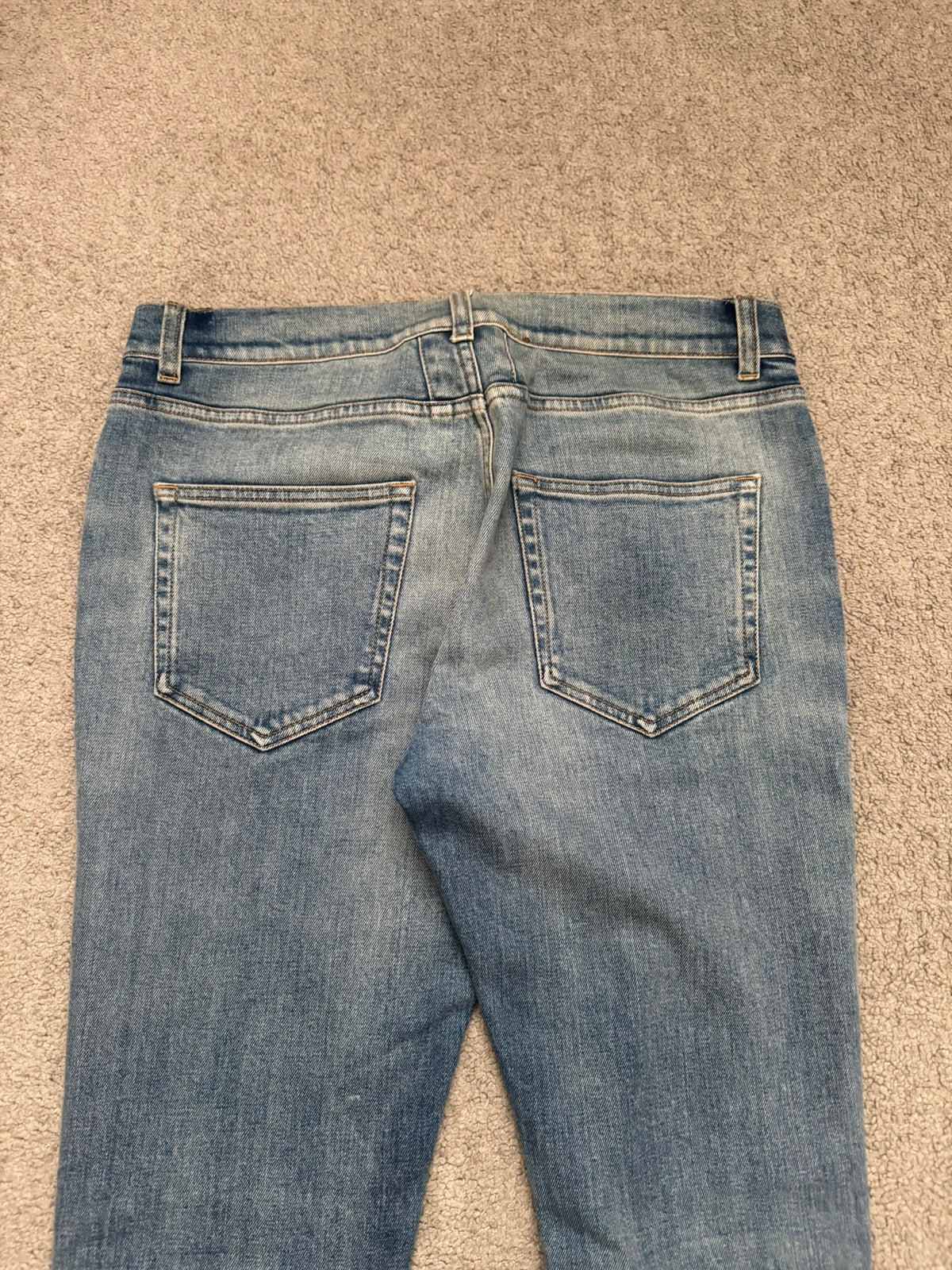 FW16 Saint Laurent by Hedi Slimane Light Washed D02 Denim Jeans
