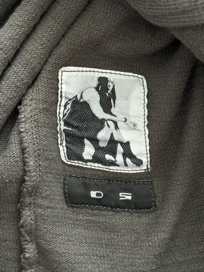 FW16 Rick Owens DRKSHDW Dark Dust Scuba Bullet Hoodie