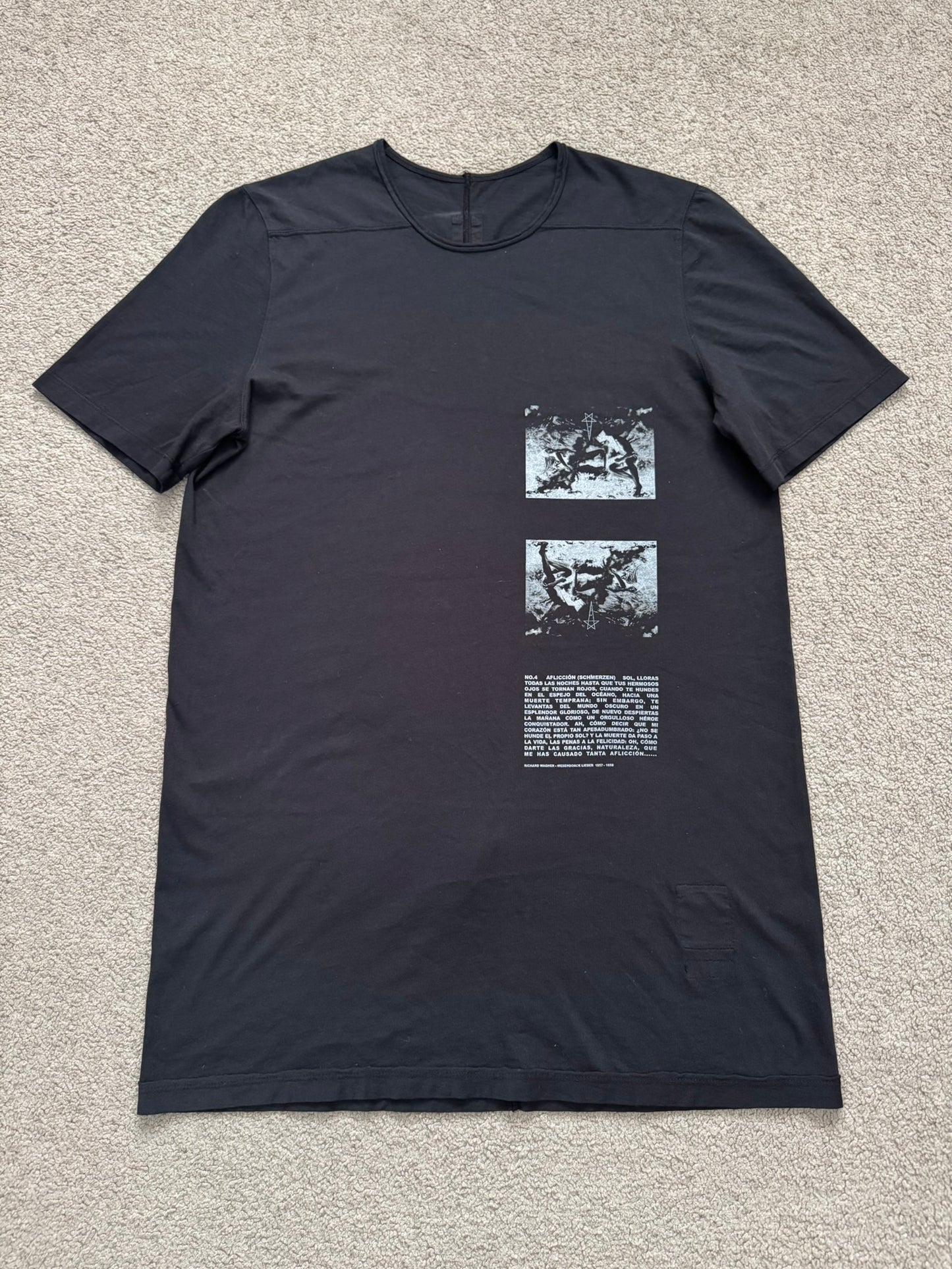 SS20 Rick Owens DRKSHDW "Tecuatl" Pentagram Wagner T Shirt