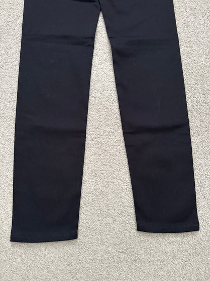 FW22 Givenchy 4G Studded Waist Black Denim Jeans