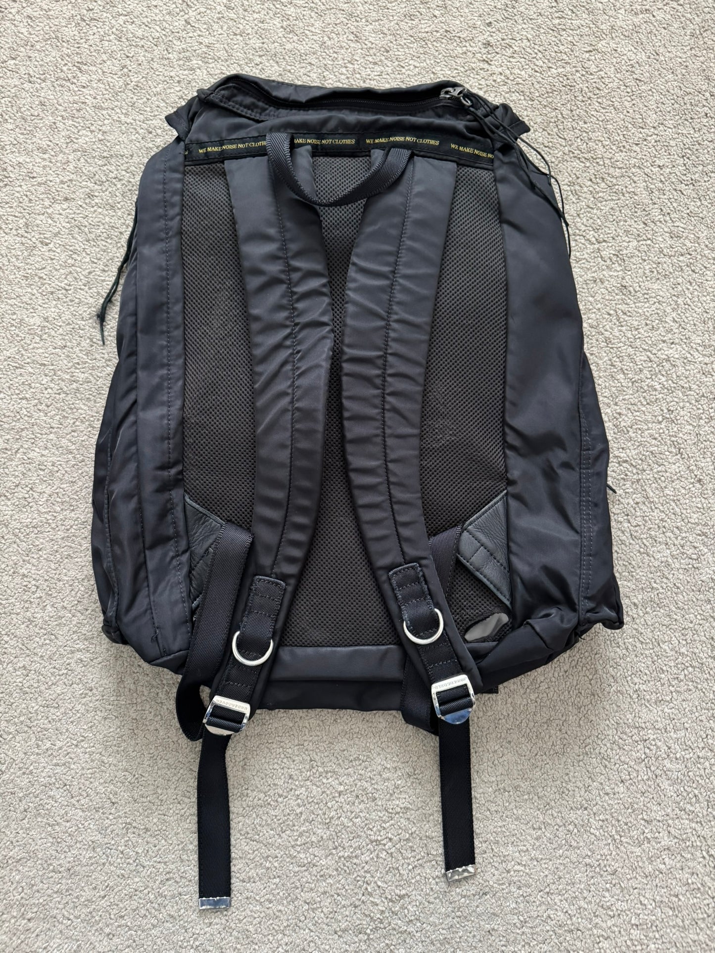AW11 Undercover Prada GRT Black Nylon Utility Cargo Backpack