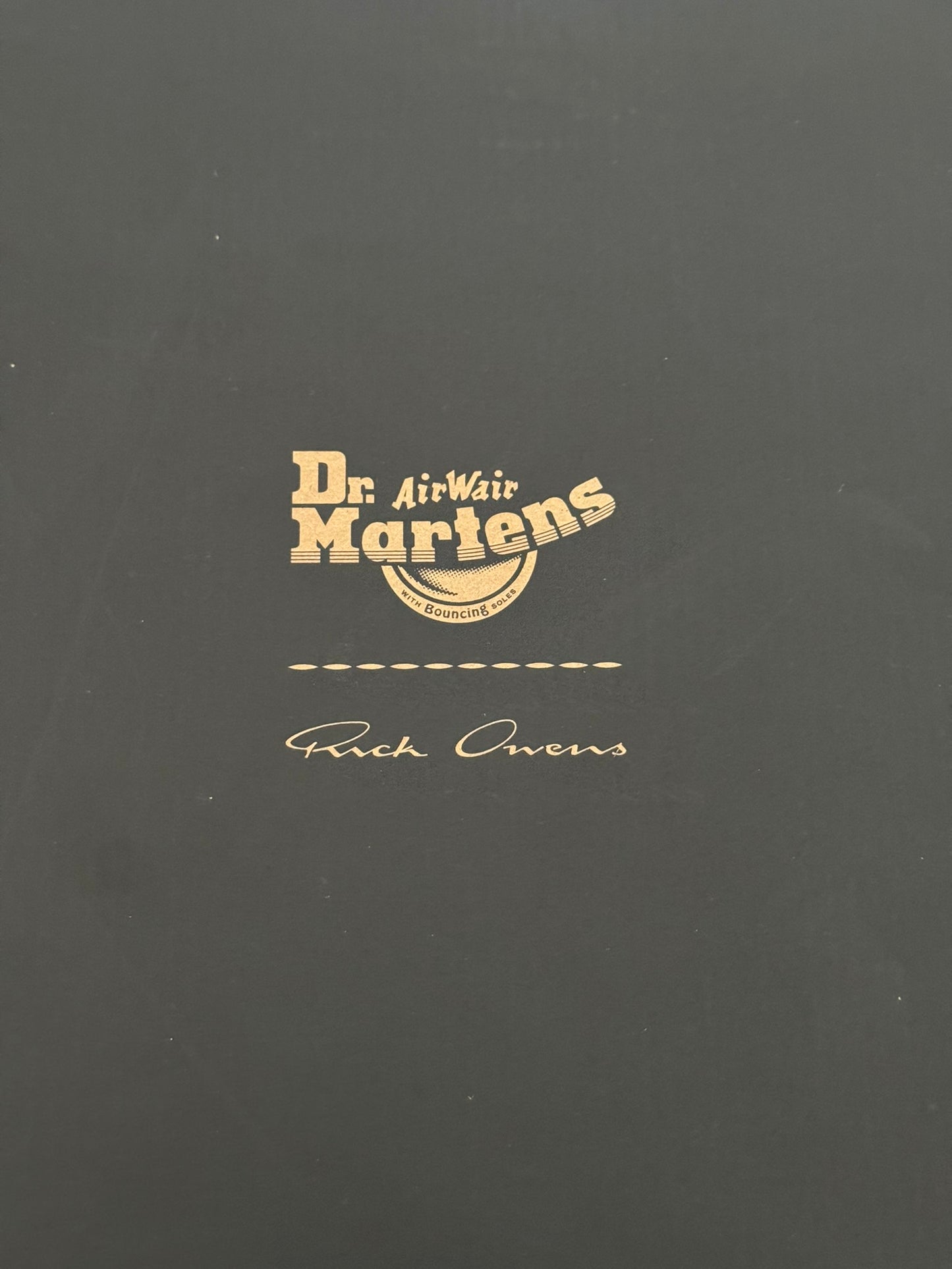 FW25 Rick Owens x Dr Martens Quad Sole Steel Toe Boots