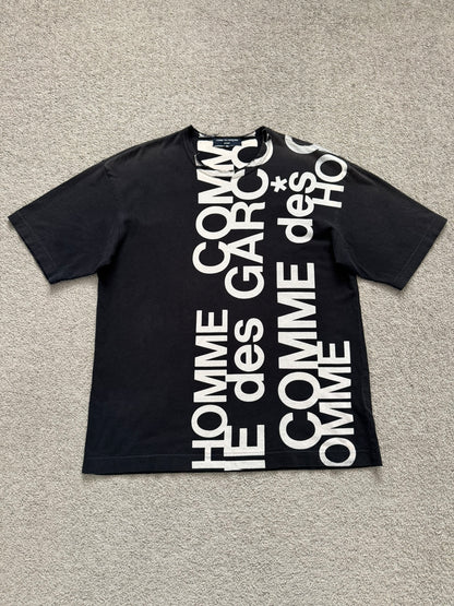 SS07 Comme Des Garcons Homme Verticle Logo Print T Shirt