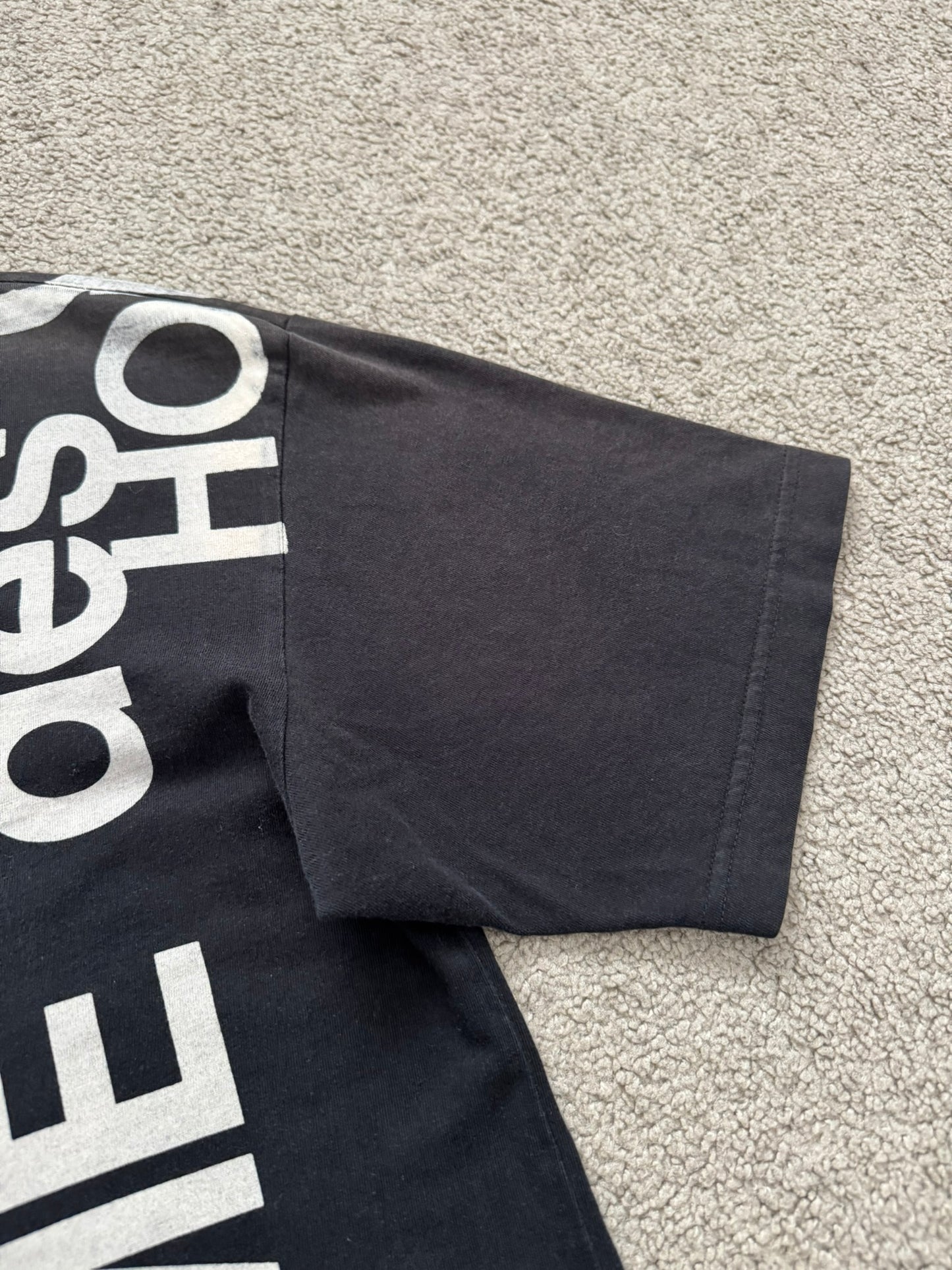 SS07 Comme Des Garcons Homme Verticle Logo Print T Shirt