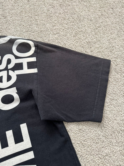 SS07 Comme Des Garcons Homme Verticle Logo Print T Shirt