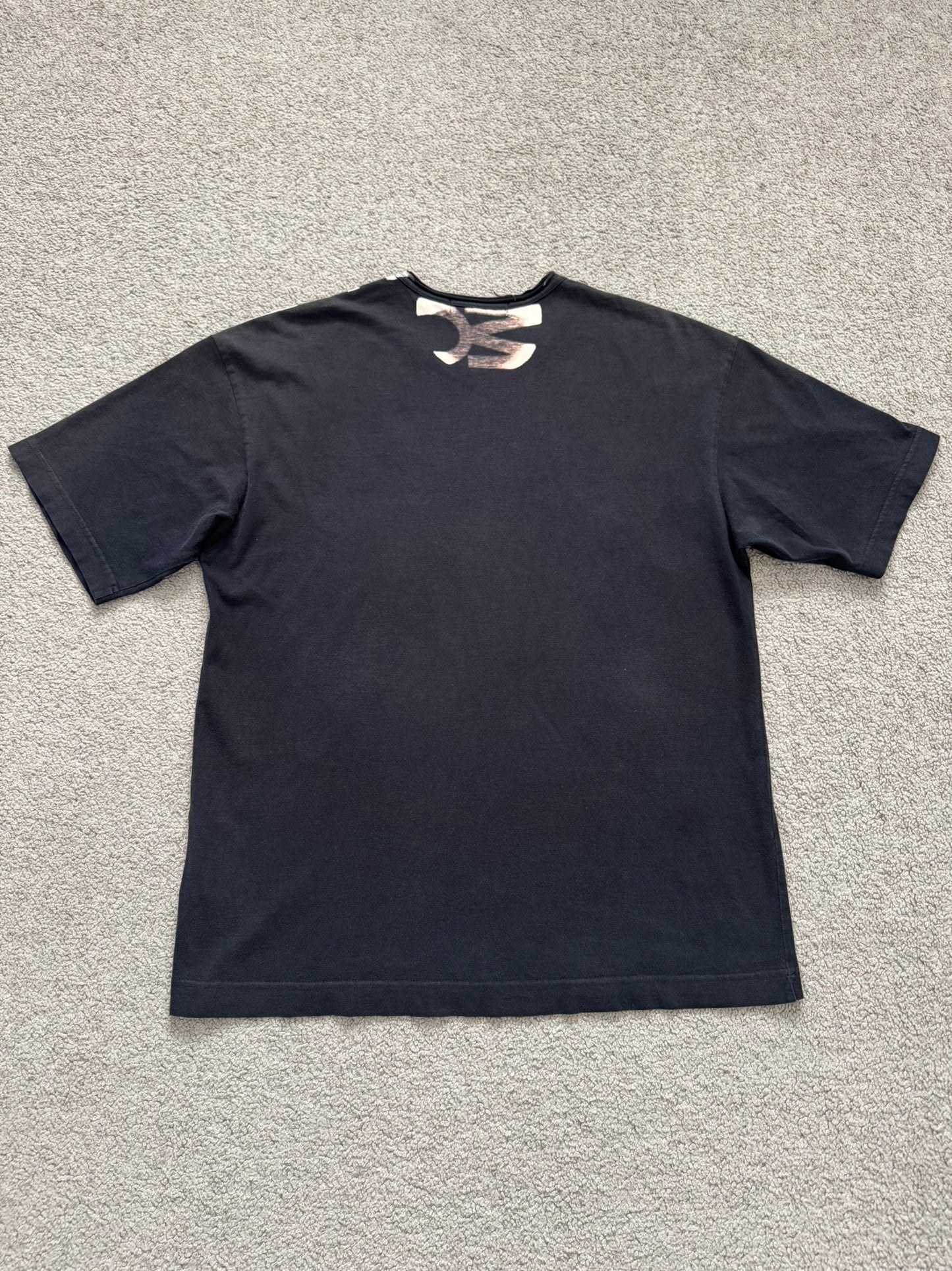 SS07 Comme Des Garcons Homme Verticle Logo Print T Shirt