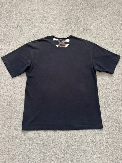SS07 Comme Des Garcons Homme Verticle Logo Print T Shirt
