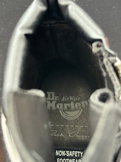 FW25 Rick Owens x Dr Martens Quad Sole Steel Toe Boots