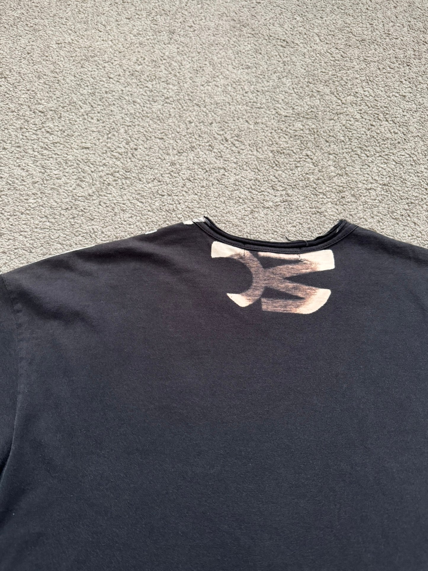 SS07 Comme Des Garcons Homme Verticle Logo Print T Shirt