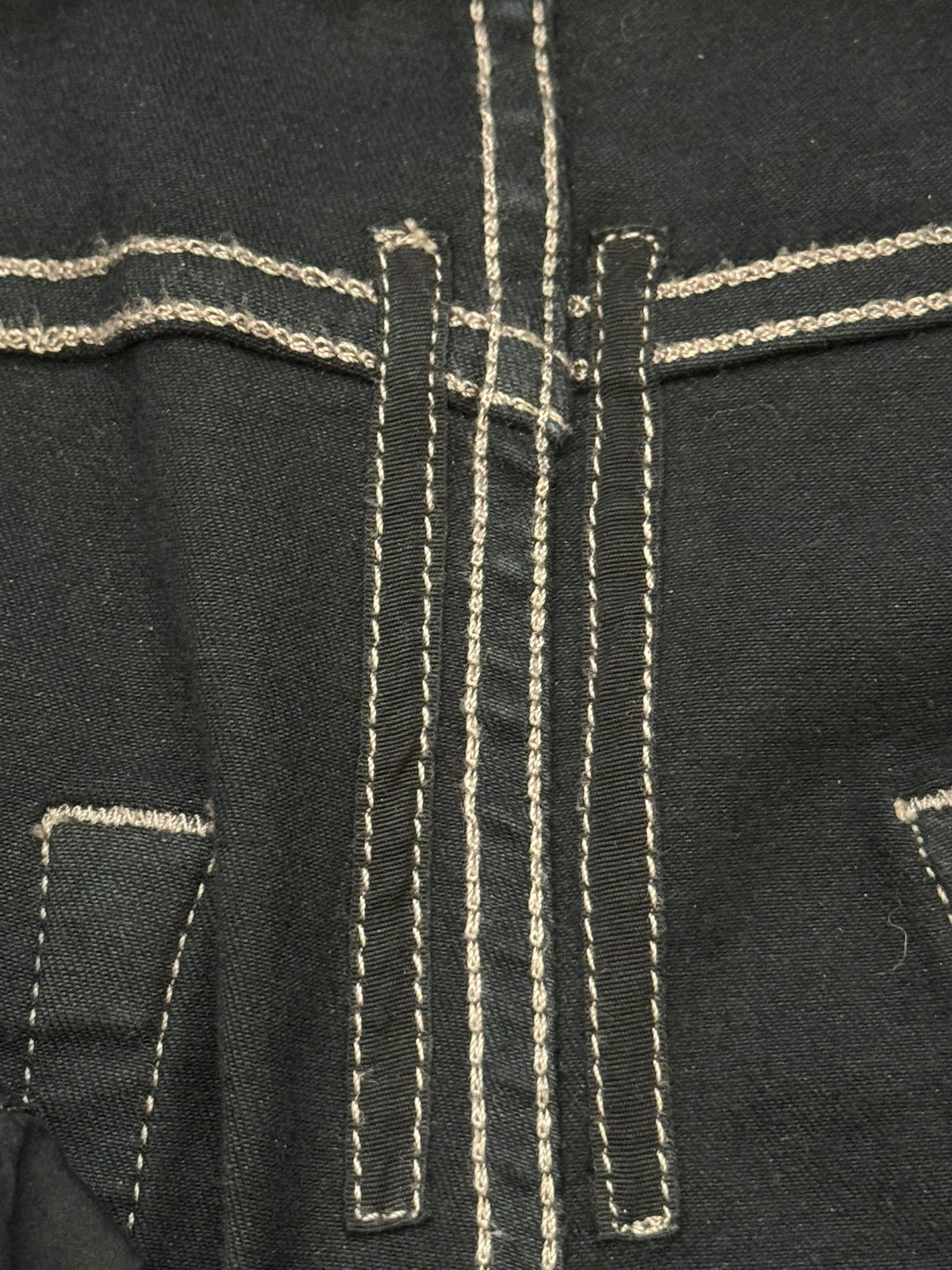 SS21 Rick Owens DRKSHDW Black Waxed Detroit Cut Denim Jeans