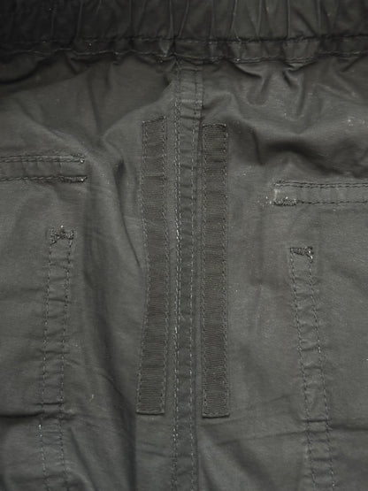 SS21 Rick Owens DRKSHDW Black Waxed Creatch Cargo Pants