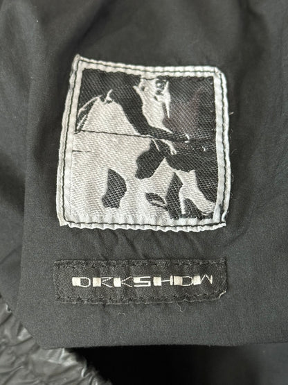 SS21 Rick Owens DRKSHDW Black Waxed Creatch Cargo Pants
