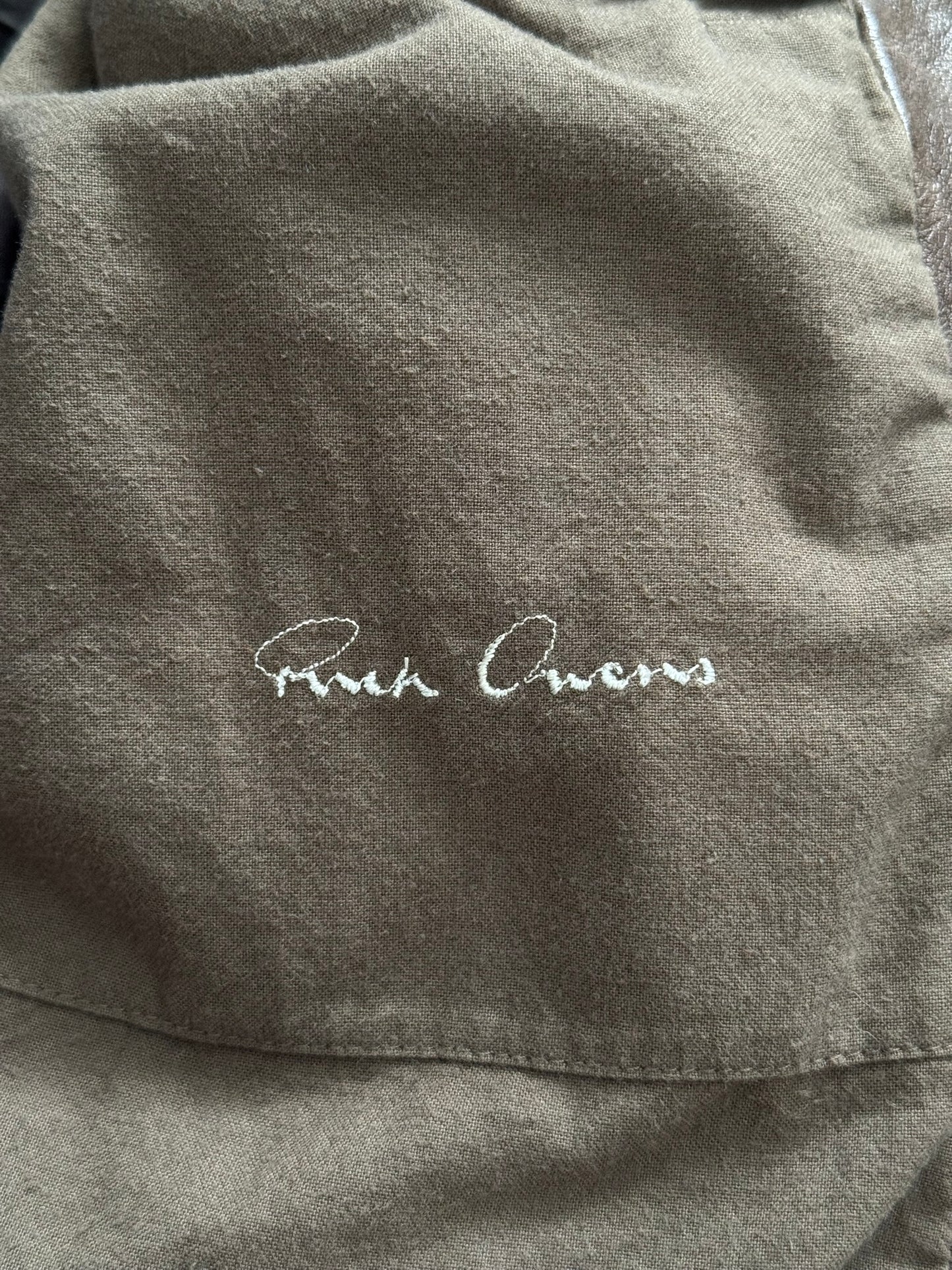 FW08 Rick Owens "Stag" Hammered Lambskin Leather Jacket