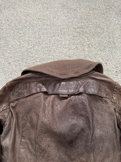 FW08 Rick Owens "Stag" Hammered Lambskin Leather Jacket