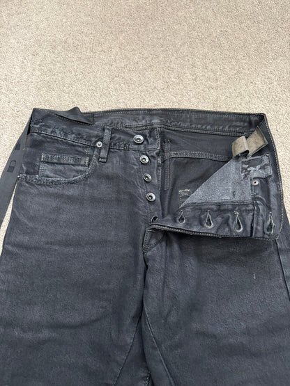SS11 Rick Owens DRKSHDW "Anthem" Coated Detroit Cut Denim Jeans