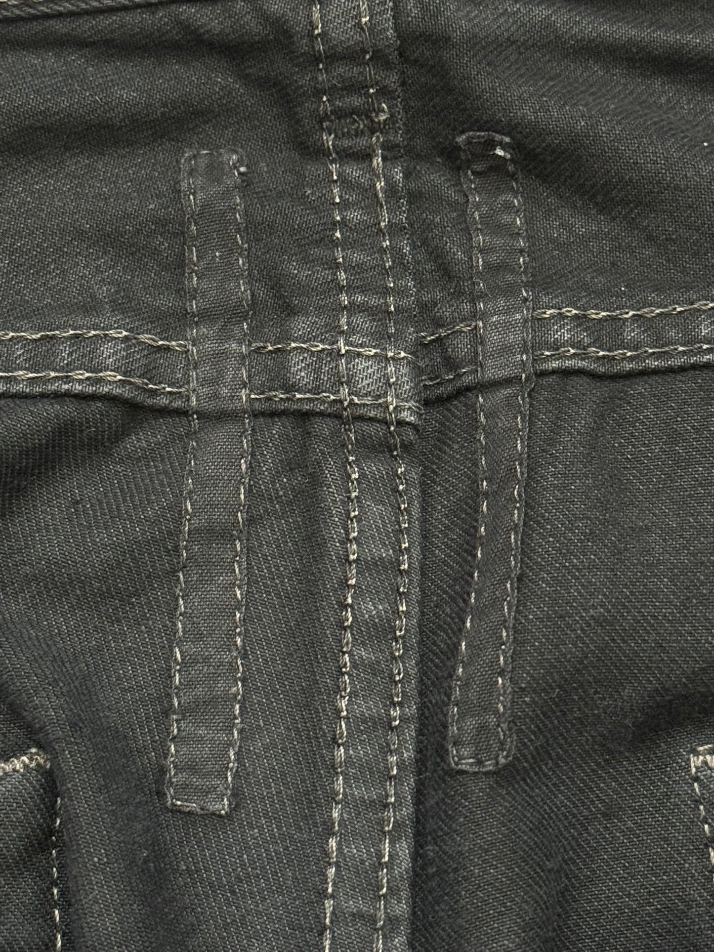SS11 Rick Owens DRKSHDW "Anthem" Coated Detroit Cut Denim Jeans