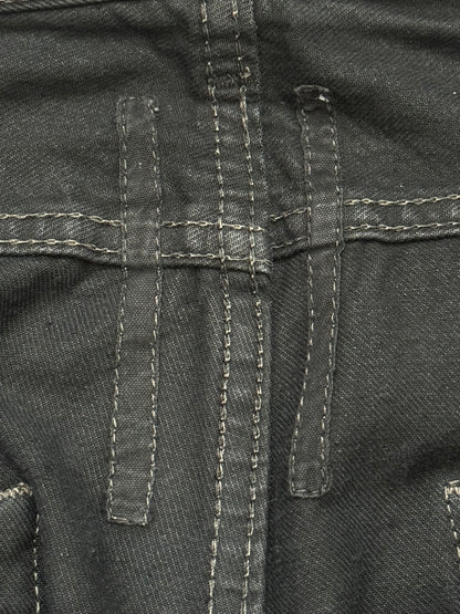 SS11 Rick Owens DRKSHDW "Anthem" Coated Detroit Cut Denim Jeans