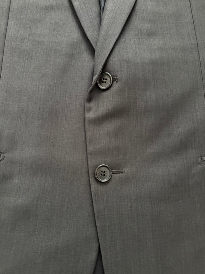 SS09 Dior Homme by Kris Van Assche Dark Grey Glossy Blazer