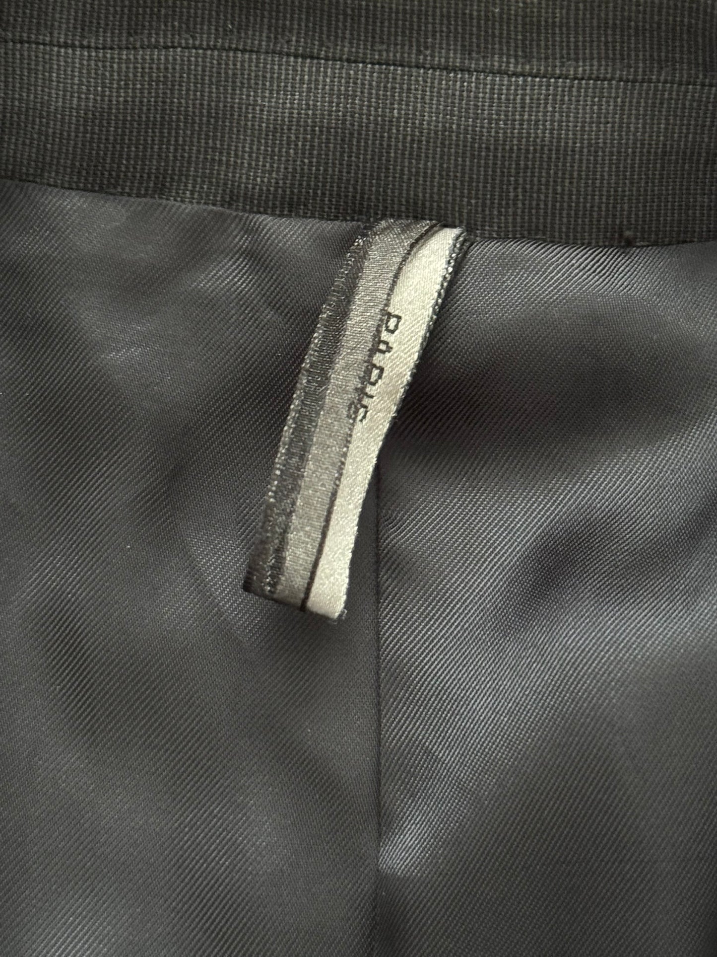 SS09 Dior Homme by Kris Van Assche Dark Grey Glossy Blazer