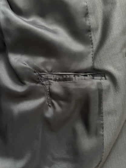 SS09 Dior Homme by Kris Van Assche Dark Grey Glossy Blazer