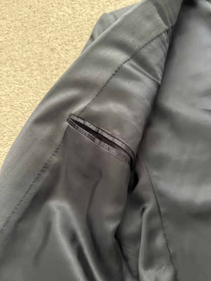 SS09 Dior Homme by Kris Van Assche Dark Grey Glossy Blazer