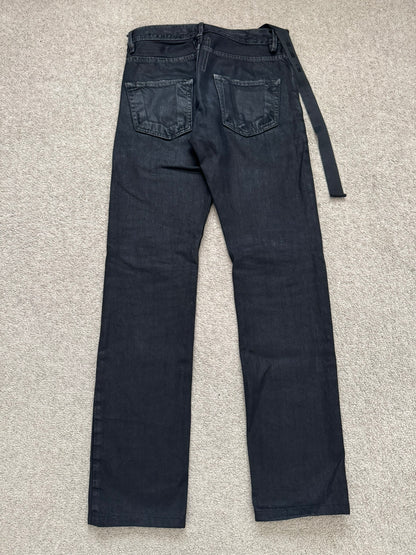 SS11 Rick Owens DRKSHDW "Anthem" Coated Detroit Cut Denim Jeans