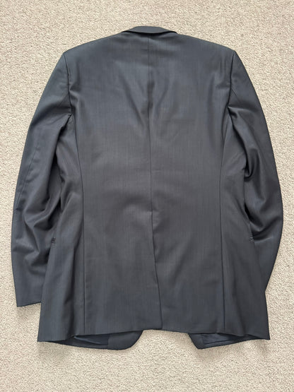 SS09 Dior Homme by Kris Van Assche Dark Grey Glossy Blazer