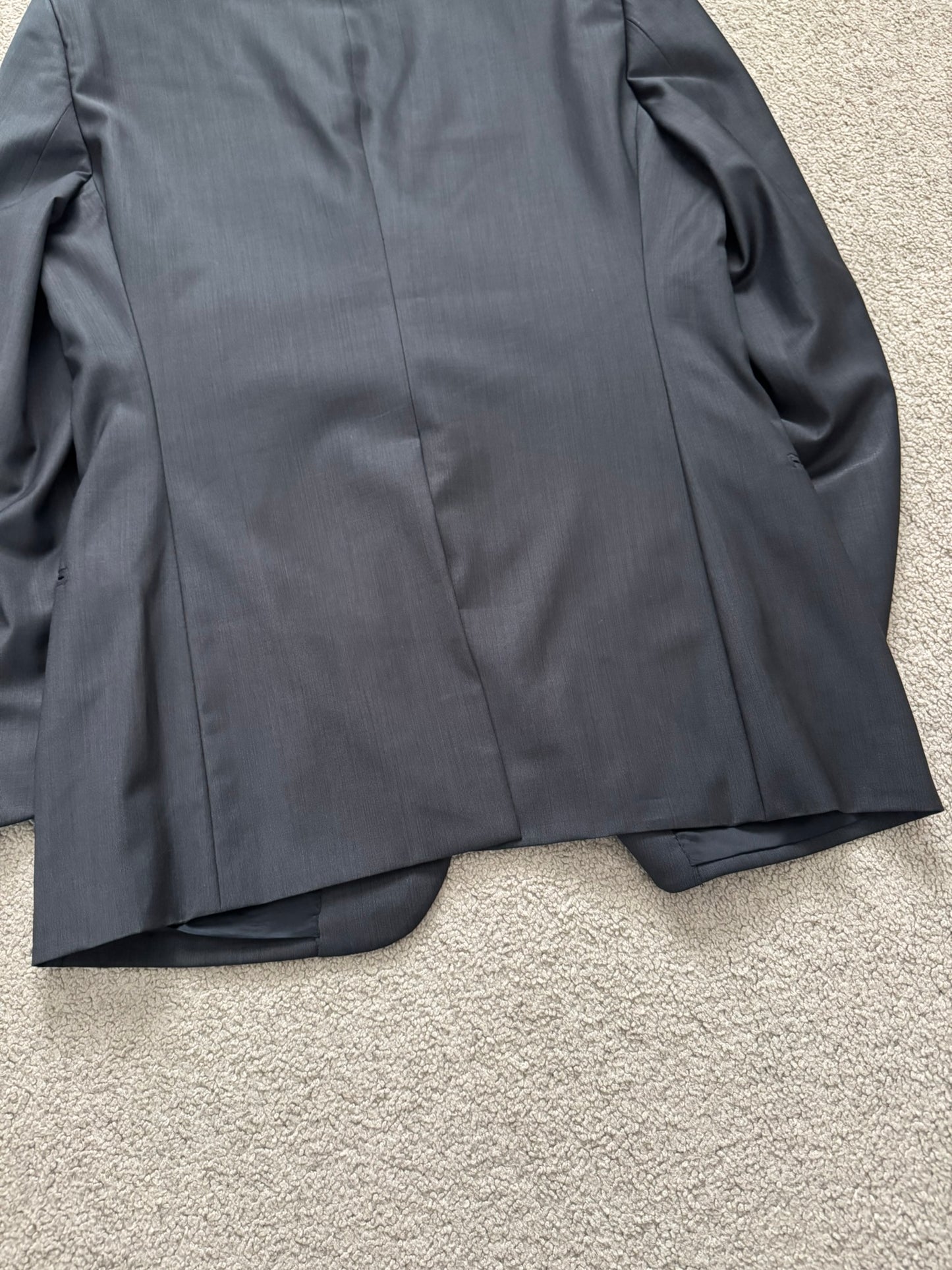 SS09 Dior Homme by Kris Van Assche Dark Grey Glossy Blazer