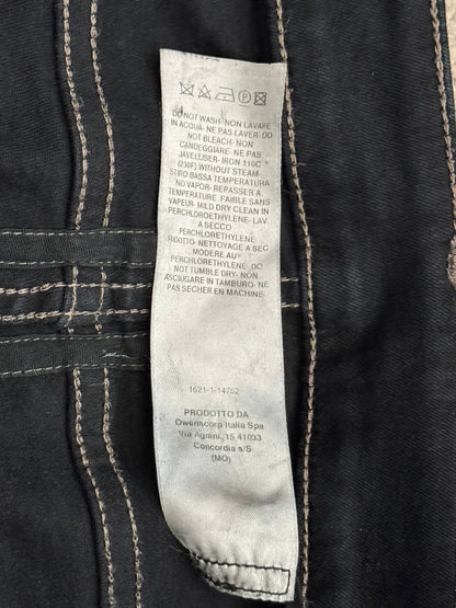 SS20 Rick Owens DRKSHDW Black Waxed Tyrone Cut Denim Jeans