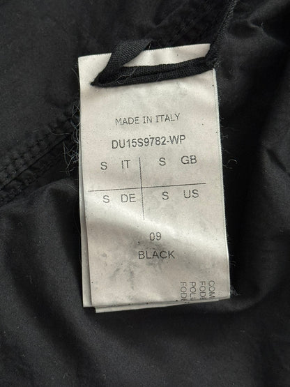 SS15 Rick Owens DRKSHDW Black Waxed Military Cargo Jacket
