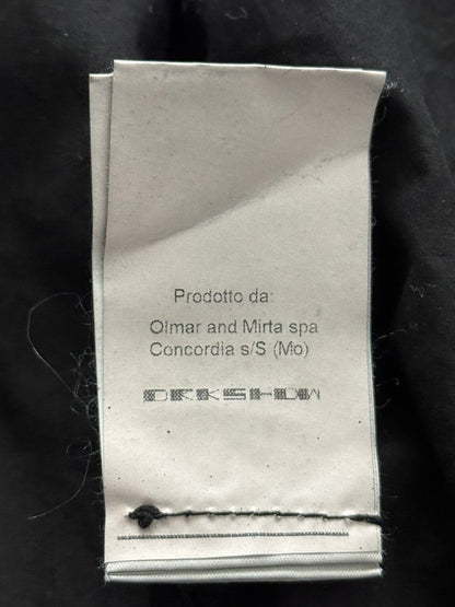 SS15 Rick Owens DRKSHDW Black Waxed Military Cargo Jacket