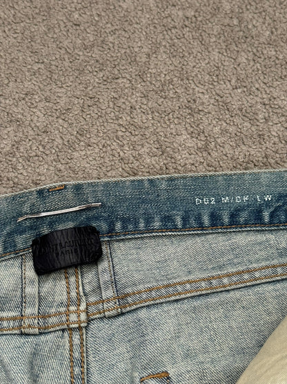 SS16 Saint Laurent by Hedi Slimane Crash Distressed D02 Denim Jeans