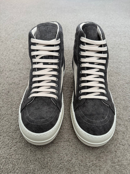 New FW24 Rick Owens DRKSHDW "Vans" Vintage High Top Sneakers