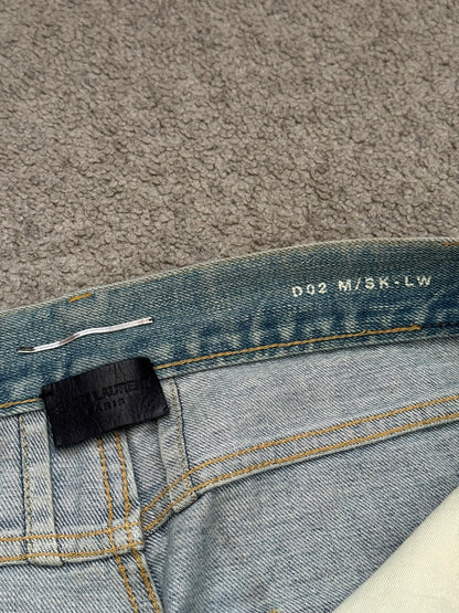 FW14 Saint Laurent by Hedi Slimane Crash Distressed D02 Denim Jeans