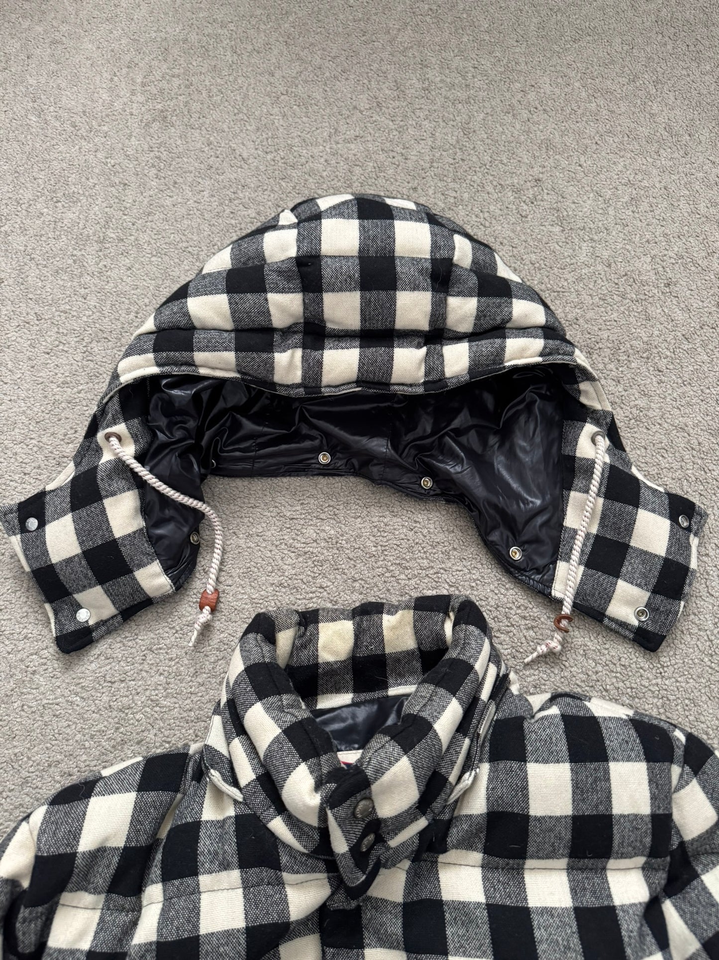 FW10 Moncler x Visvim Borosiri Checkered Puffer Down Jacket
