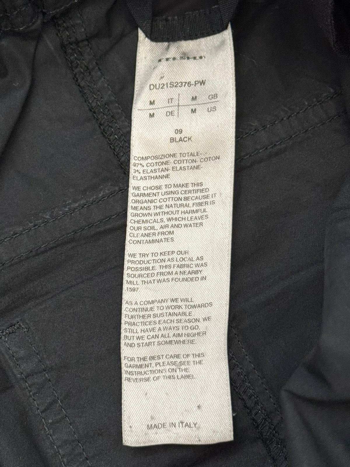 SS21 Rick Owens DRKSHDW Black Waxed Creatch Cargo Pants