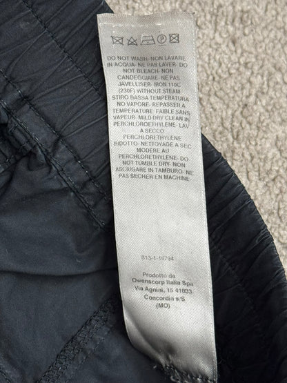 SS21 Rick Owens DRKSHDW Black Waxed Creatch Cargo Pants
