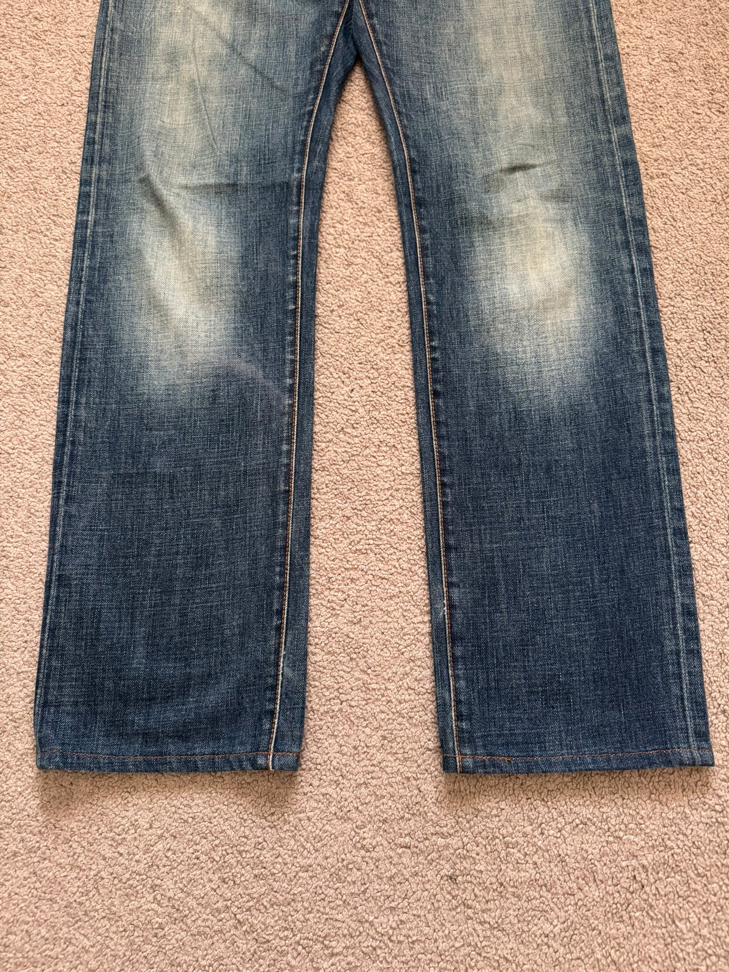 SS07 Dior Homme by Hedi Slimane Spiderweb Denim Jeans